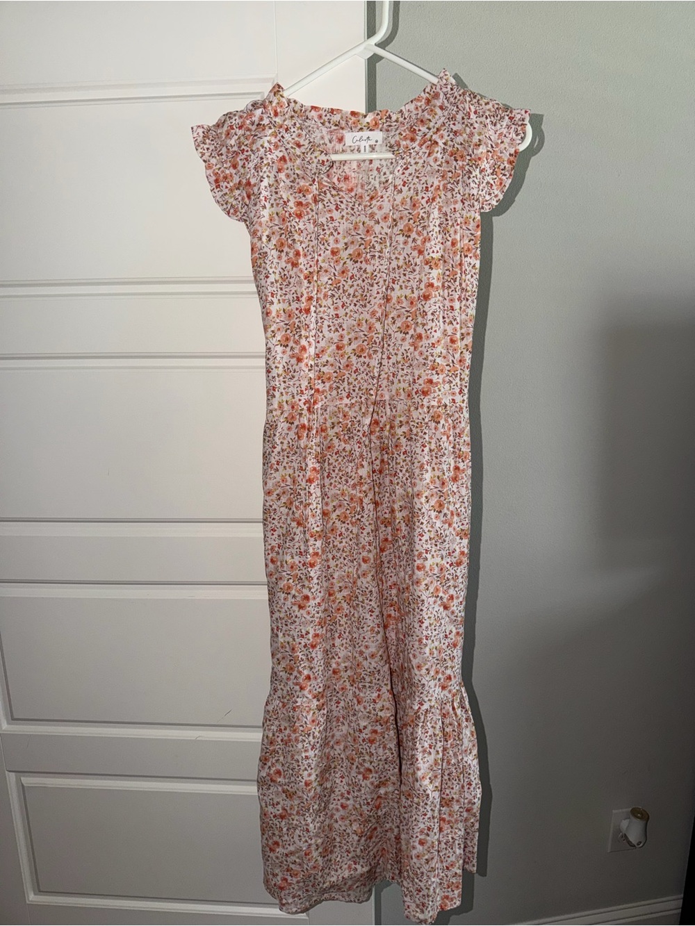 Red Dress Boutique Pink & Orange Floral Midi Dress